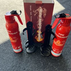 New Water based fire extinguishers 2 pack