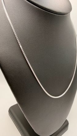 Silver Box Chain Necklace
