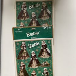 1996 Barbie Christmas Stickers 2 Packs, 1996 Around The World Outfits Barbie Stickers, 1990’s Birthday Barbie Stickers 
