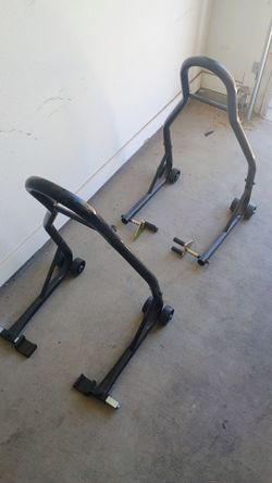 Motor cycle lift.