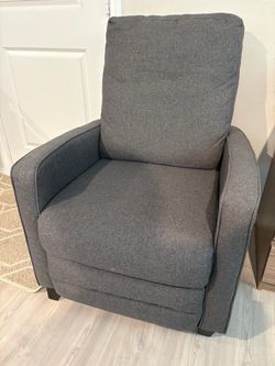 Recliner Chair Living Room Chairs Gray - 2pcs (a pair)
