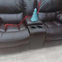 *Black Friday Now!!!*---Best Selling Madrid Gray Leather Reclining Loveseats---Now $599!!!---Delivery/$10 Down Financing🤠