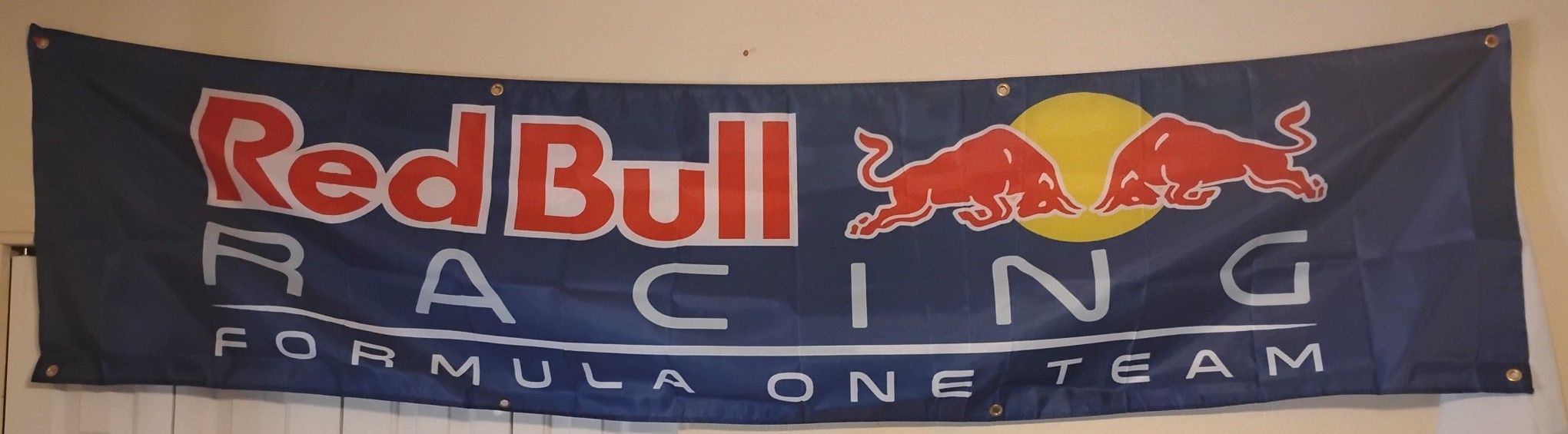 Red Bull Banner 1 1/2 x 7 1/2 Ft NEW