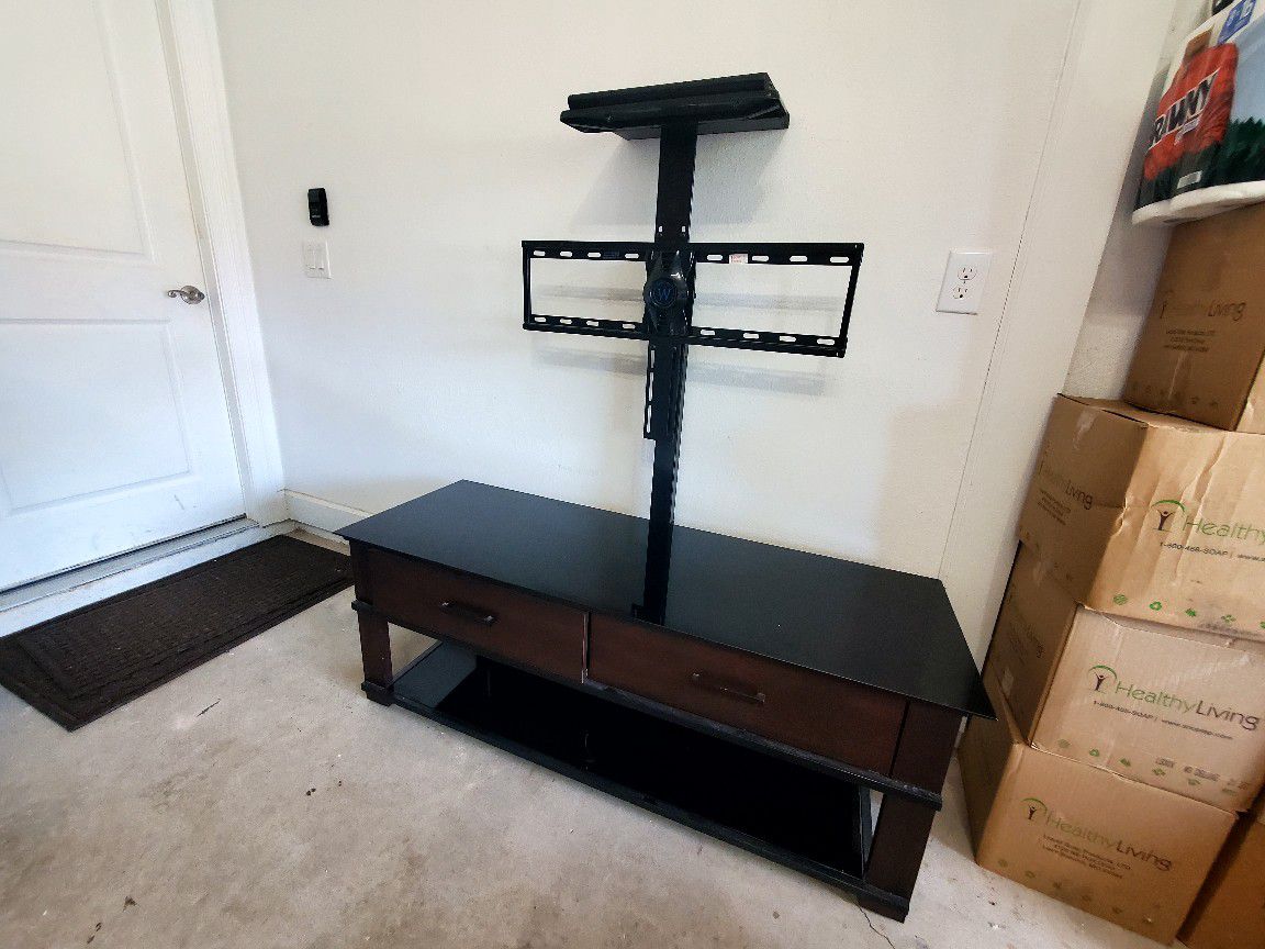 Entertainment Center With 2 Drawers 