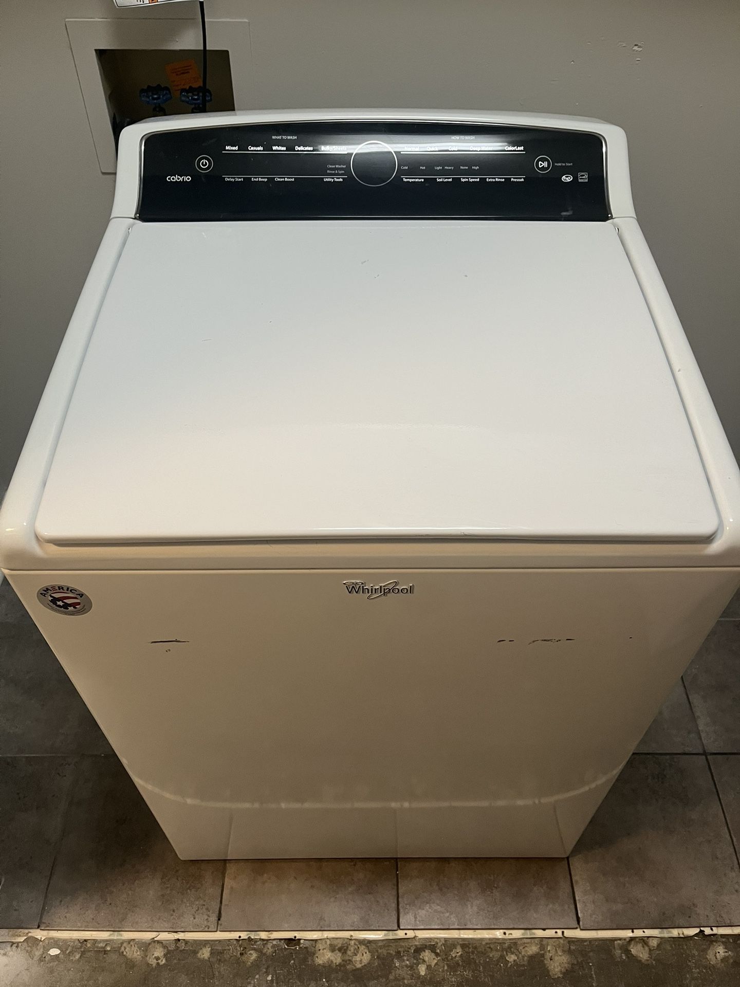 Whirlpool Cabrio HE washer Machine