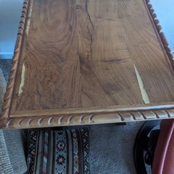 Two Solid Wood End Tables