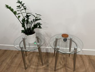 Modern Glass Side Tables 