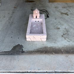 Concrete Cast Tabletop Water Fountain From Mexico 