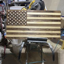 American Flag Wood