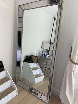 ZGallerie discontinued floor leaner beveled mirror