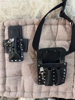 Klein Tools Black Leather Tool Holster Set