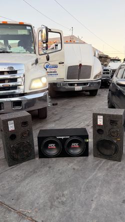 MTX Audio Terminator Dual Subwoofer Box + Speaker Pair