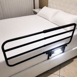 Brand New Elderly Safety Bed Rail With Night Light 