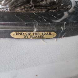 Bronze Statue END OF THE TRAIL 