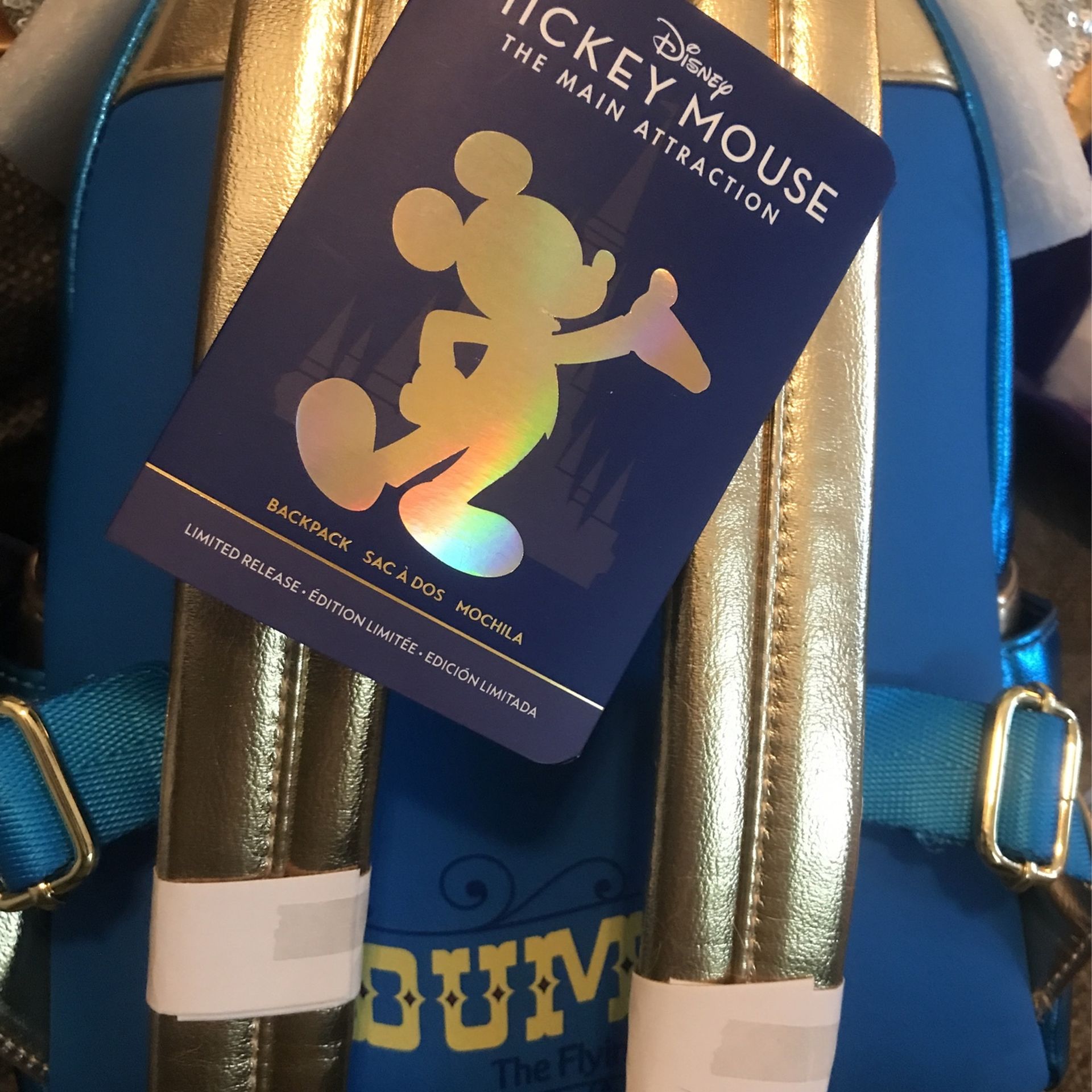 Mickey Mouse: The Main Attraction Loungefly Mini Backpack- Dumbo Limited Release Mickey Mouse - The Main Attraction Series Featuring Dumbo  main image 3