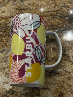 Starbucks Ceramic Mugs - Spring Floral Lemons