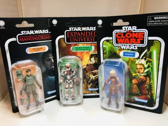 Star Wars Vintage Collection Republic Trooper (Expanded Universe), Din Djarin (Morak), Ahsoka
