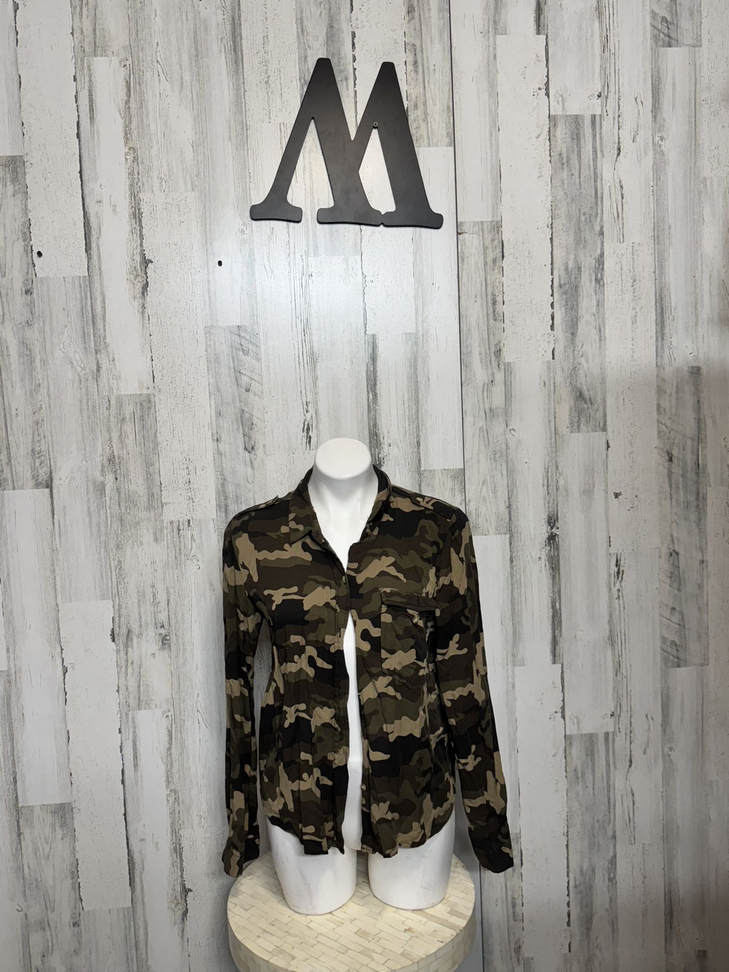 Fashion Nova Camo Blouse