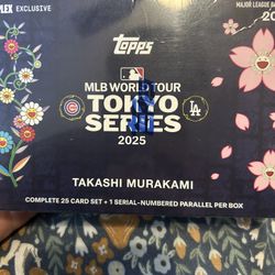 TAKASHI MURAKAMI + MLB WORLD TOUR TOKYO SERIES 2025 TOPPS TRADING CARDS BOX SET