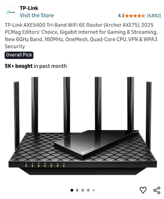 AXE5400 Archer AXE75 Router