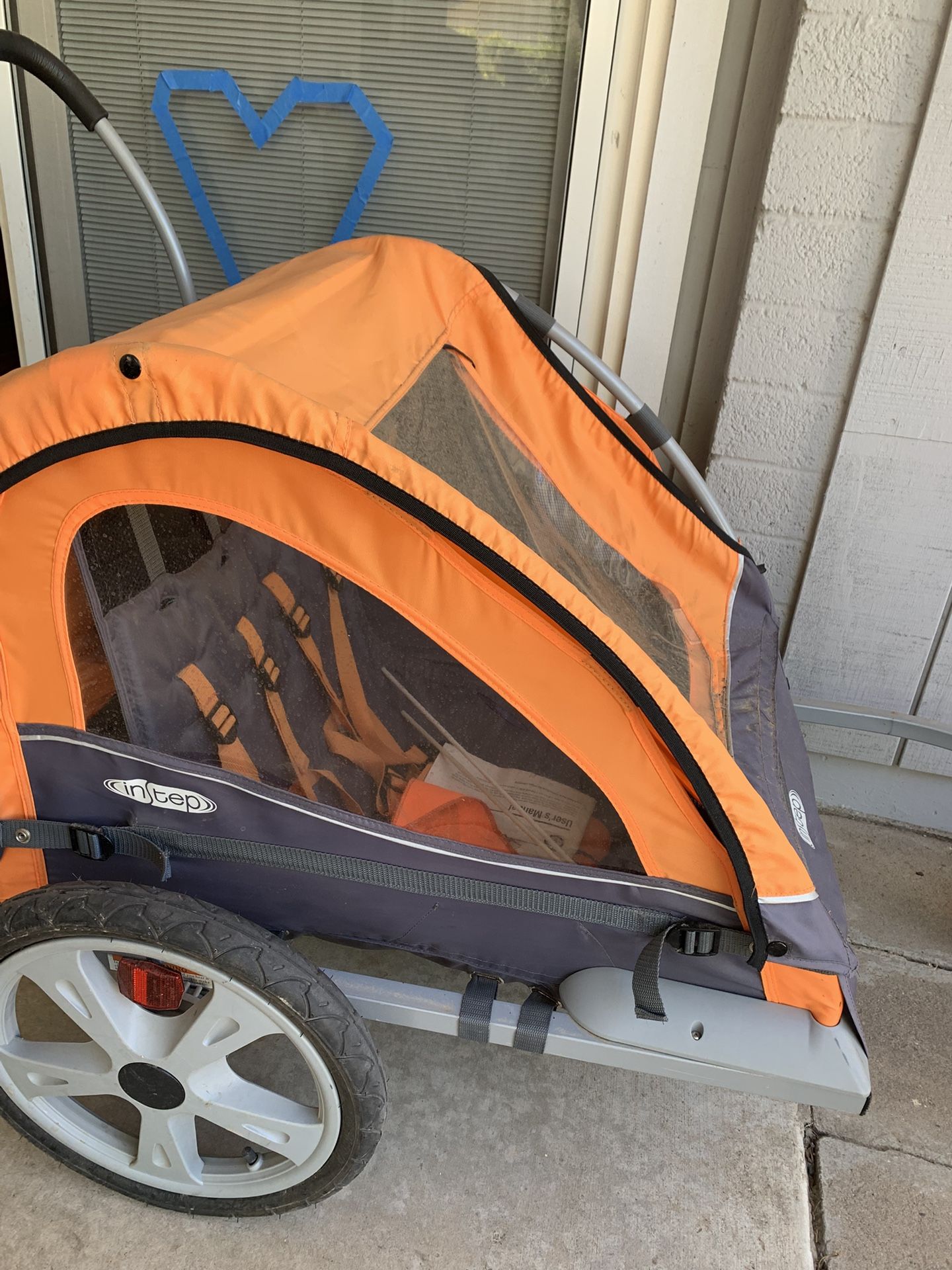 Double Seat Bike Trailer