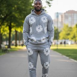 Grey Denim Tears Unisex Set 