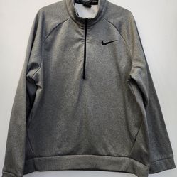 Nike Dri-Fit 1/4 Zip Pullover Grey Large