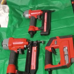 Craftsman Nail Guns 18gage  And A 16gage And A Fevey Duty Staple Gun