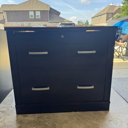 Wooden File Cabinets - 2 Count