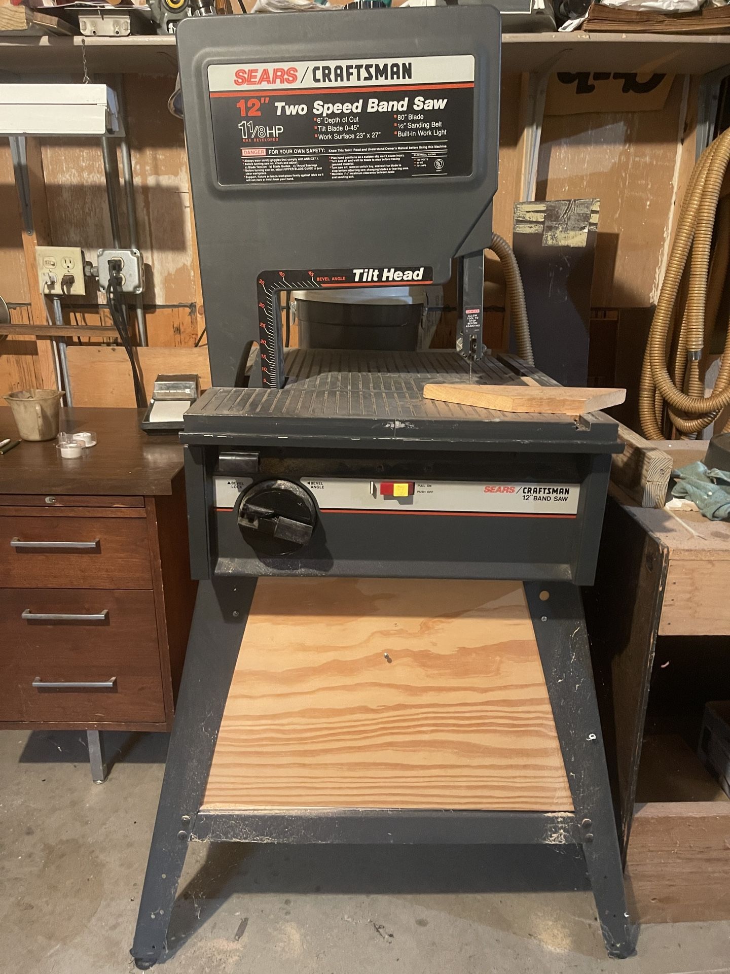 Sears Craftsman 12”2 Speed Band Saw 1 -1/8 hp