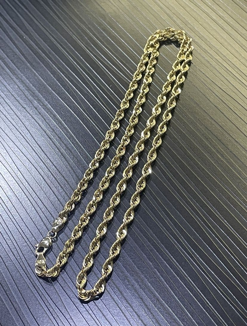 10k Gold Rope Chain
