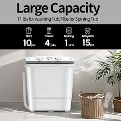 New Twin Tub 18lb Washing Machine 
