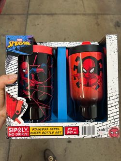 Marvel Spiderman Stainless Steel Water Bottle 2 pack