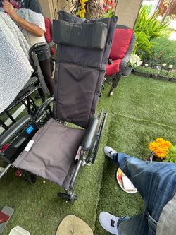 Reclining Wheelchair with Padded Seat and Back