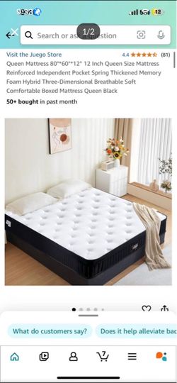 Queen Mattress 12” Memory Foam Hybrid 3 Dimension
