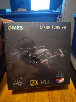This is a DMES P13 aerial drone with a camera in black, designed for hobbyist use.