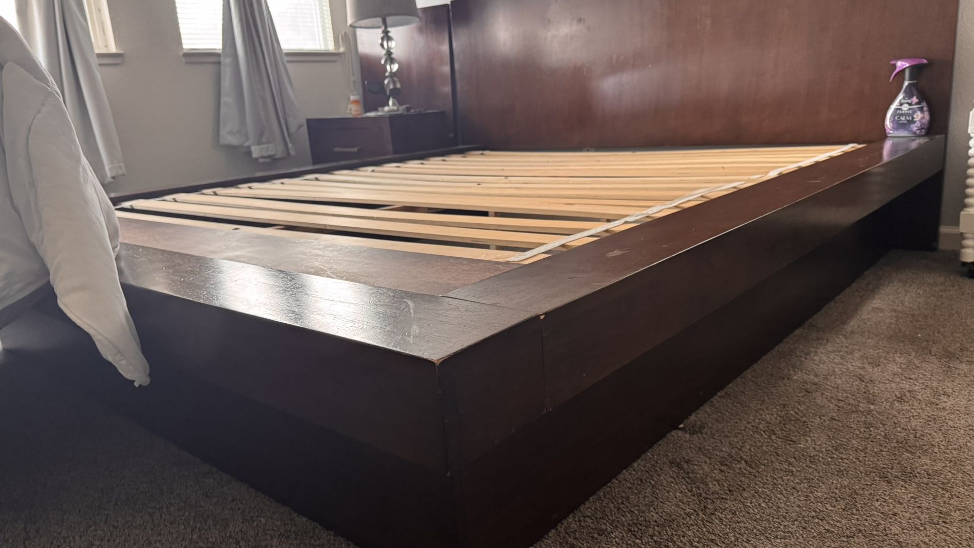 King Size Bed Frame With Side Table