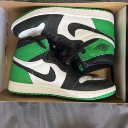 JORDAN 1 RETRO HIGH LUCKY GREEN SIZE 9