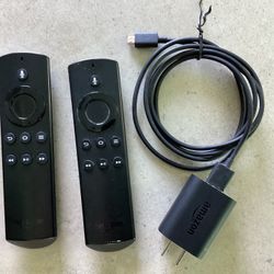  Amazon Fire TV Remote and Power Cord  $5.00 each