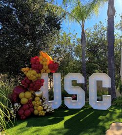 USC Marquee Wooden Letters
