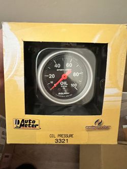 Autometer Oil Pressure And Water Temp Gauge 