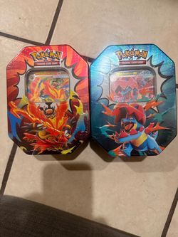 Pokémon TCG Mega Incineroar & Mega Feraligatr EX Tins