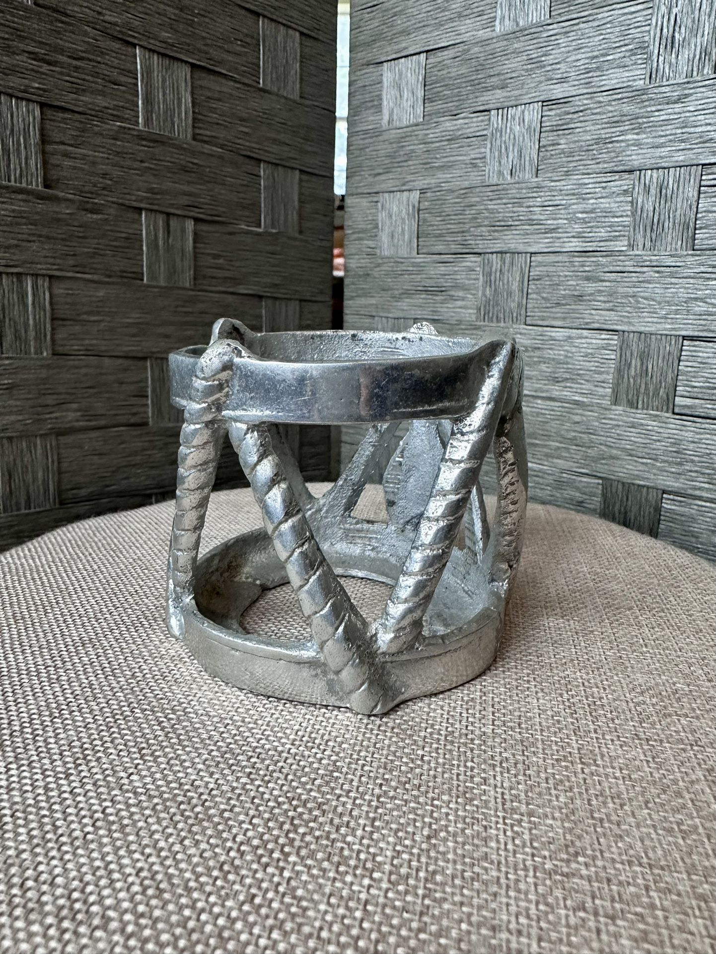 Vintage Metal Candle Holder