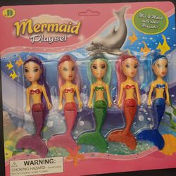 Mermaids 🧜‍♀️  And 5 Pc. Doll Set