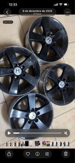 Set de rines honda  2006 2010 buen estado