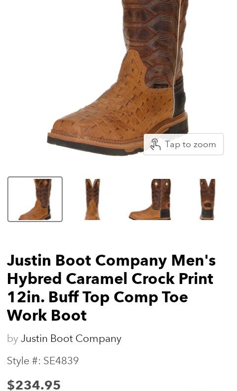 Justin Boots In Great Condition 