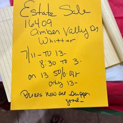 Estate Sale On Whittier