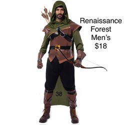 Renaissance Forest Men’s Costume Robin Hood RenFest Medium
