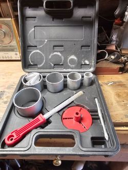 9 piece carbide grit hole saw set