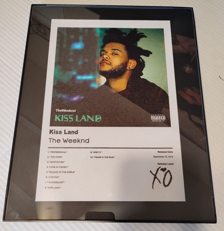 The Weeknd Frames 11 in x 14 inch GLASS